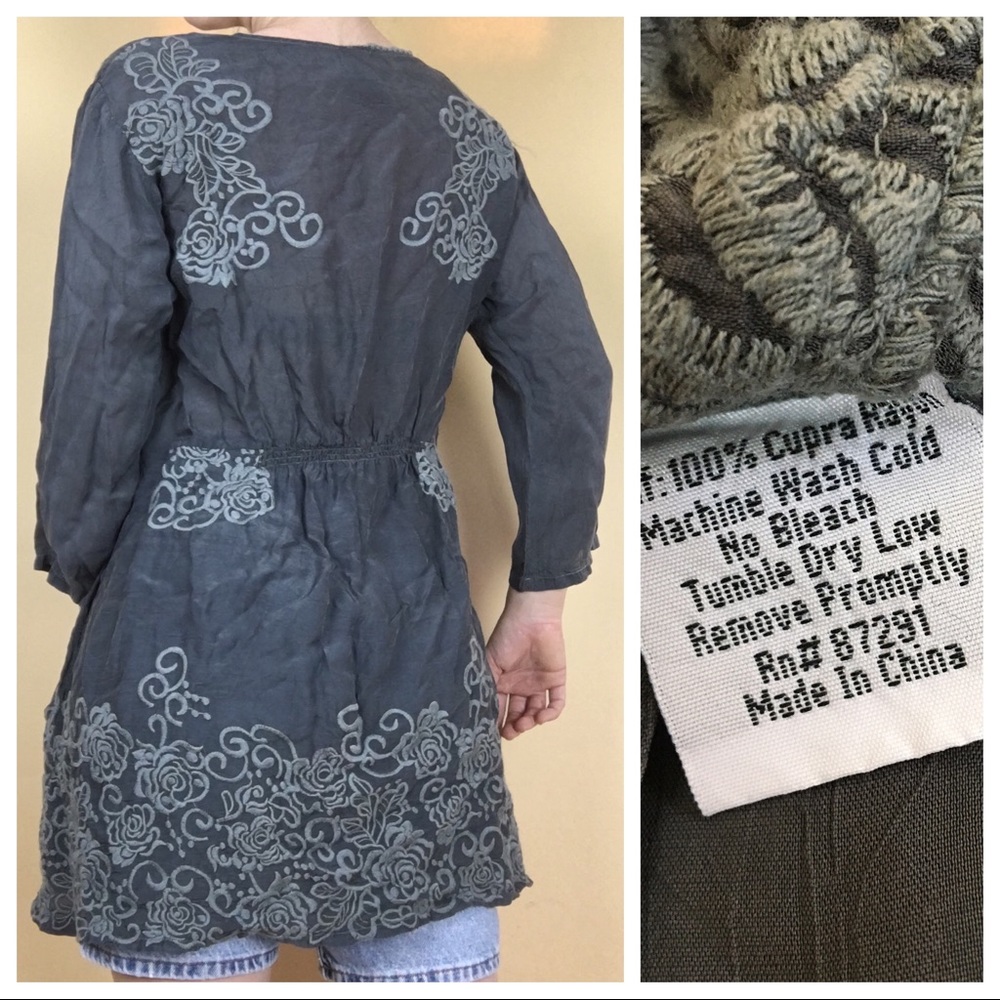 Johnny Was Rose Embroidered Tunic